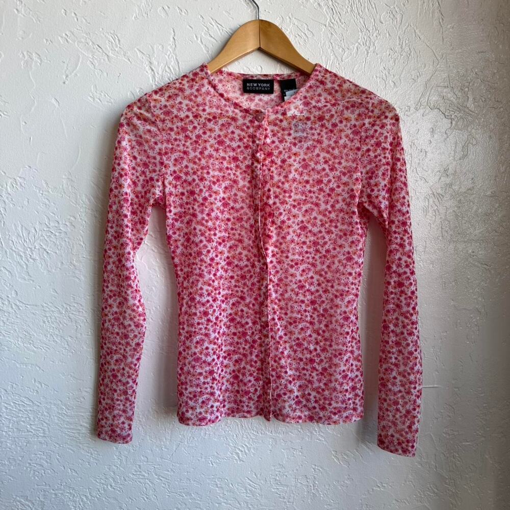 Y2k Spring Floral Button Up XS